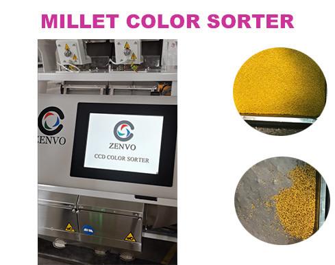 China 128 Channels 2 Chutes CCD Color Sorter Machine For Millets factory