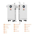 51.2V 300Ah 15.36kwh Solar Energy Storage Battery System Lifepo4 Lithium Battery