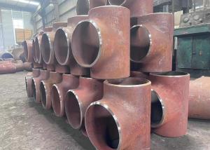 China ASME B16.9 Carbon Steel Reducing Tee Sch40 ASTM A234 Wpb Butt Weld Tee factory