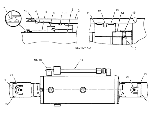 2050477 CYLINDER GP-BLADE Parts scheme