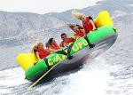 Water Entertainment 4 Riders Towable Inflatables Boat , Crazy UFO Water Sport