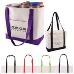 CANVAS TOTE BOAT BAGS, ECO SHOULDER HANDLE HANDY BAGS, SHOPPING SHOPPER GROCERY,