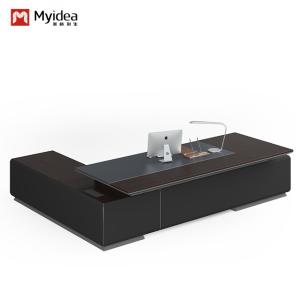 China Modern Luxury Large Wooden MDF Desk Classic Boss Office Desk For Workstations Office Furniture factory