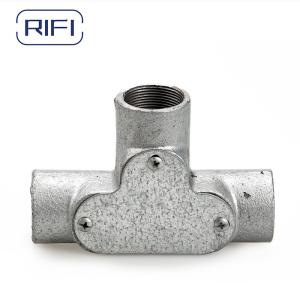 China Threaded Gi Conduit Pipe Fittings Channel 20mm Inspection Tee factory