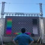 High Quality Outdoor Rental LED Display With Pure Black Lamp 500x500x85mm