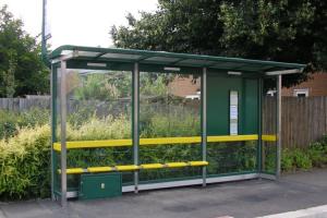 China Canopy Prefabricated Bus Stop Shelter Light Weight Strong Rust Resistance factory