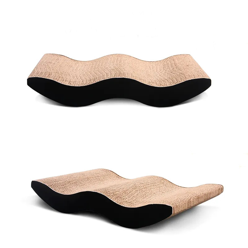 Customized W Shaped Cat Scratcher Cardboard Scratch Pad Corrugated Paper