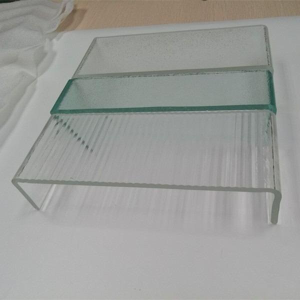 7mm Low Iron U Shaped Glass Sandblasted Surface Treatment