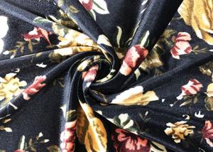 China 240GSM Polyester Velvet Fabric / Micro Velvet Fabric Night Garden Color factory