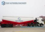 White Durable Heavy Duty Dry Bulk Tanker Trailer High Capacity