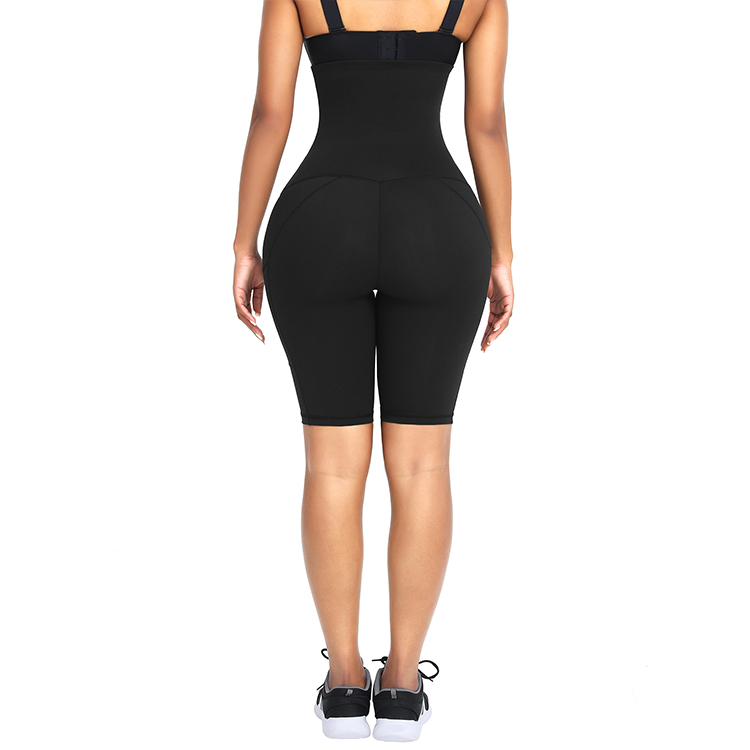 HEXIN Mid-Thigh Shaper Shorts for Women Bodysuit Tummy Control Butt Lifter Thigh Trim