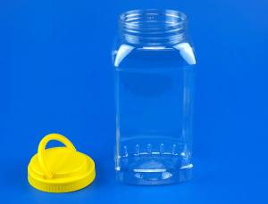 China Food Storage Empty Plastic Cans Cylinder Shape 108 * 97 * 216MM Outside factory