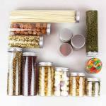 120ml Plastic Candy Cookie Jar Child Resistant PET Jar With Lid