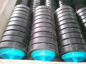 China Rubber Lagging C4 Mining Conveyor Impact Roller For Coal Transportation factory