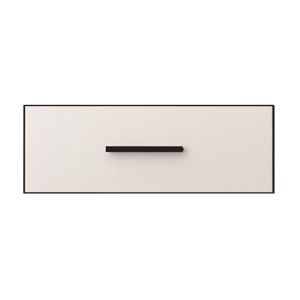 China Modern Beige Drawer Front Panel With Black Handle Custom Sizes Cabinet Drawer Front factory