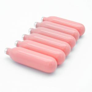 China Pink Color Whipped Cream Chargers Food Grade 8.5 Cream factory