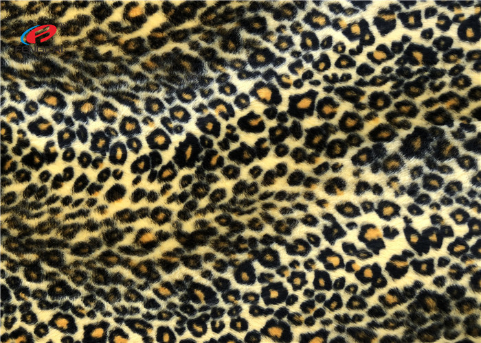 Warp - Knitted Animal Printed Minky Plush Velboa Fabric 100% Polyester