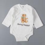 oem factories baby clothing boy and girl romper premium 100%Cotton long sleeve