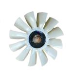 R215-9 Excavator Engine Parts 6 Holes 12 Blades Engine Cooling Fan Blade