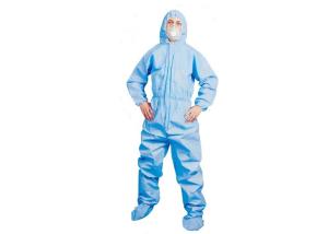 China Lightweight Disposable Protective Coveralls Medical Lab Coats Anti Foul factory