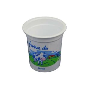 China 155ml PP Plastic Ice Cream Cup 66mm Round Shape Microwavable factory