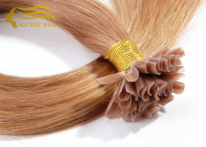 New Fashion Hair Products, 50 CM 1.0 Gram Straight Red Pre Bonded I-Tip Remy Hair Extensions For Sale