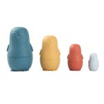 Baby Toys Bpa Free Teether Customized Montessori Russia Silicone Nesting Doll