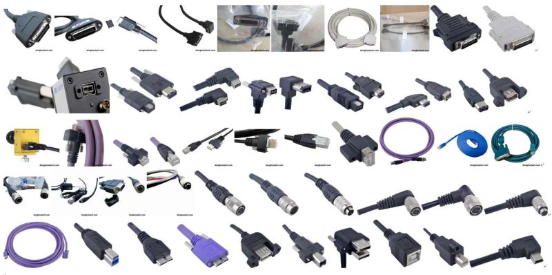 Industrial Camera Accesories Full CCTV Camera Cable Copper Material For Machine Vision