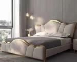 Luxurious Hotel Bedroom Furniture Solid Wood King Size Beds
