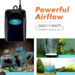 Hygger wall aquarium Mini Aquarium Air Pump Kit Small Fish Tank Air Pump 1W for