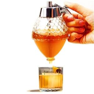China Portable Juice Bee Storage Glass Drip Bottles / 200ML Plastic Honey Dispenser factory