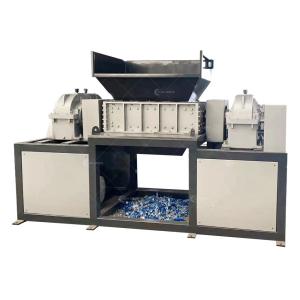 China 15kW Double Twin Shaft Waste Car Shredder for Stainless Steel Disposal Equipment factory