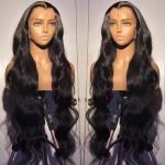 Ready to Ship Brazilian Virgin Hair Body Wave 180% Preplucked 360 HD ransparent