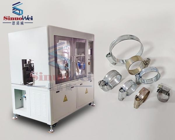 1000Pcs/Hour British Type Hose Clamp Machine Hydraulic Automatic Assembly