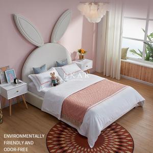 China Modern Design Affordable Children Bedroom Furniture Girl Kid Bed Rabbit Headboard Cute Bed factory
