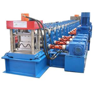 China 2-4mm Thickness Highway Guardrail Roll Forming Machine 2 Waves factory