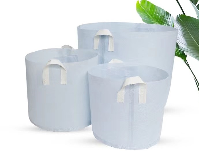 Customize Hot Selling non woven fabric Biodegradable plant bag breathable flet tree grow bag large nursery bag with handle