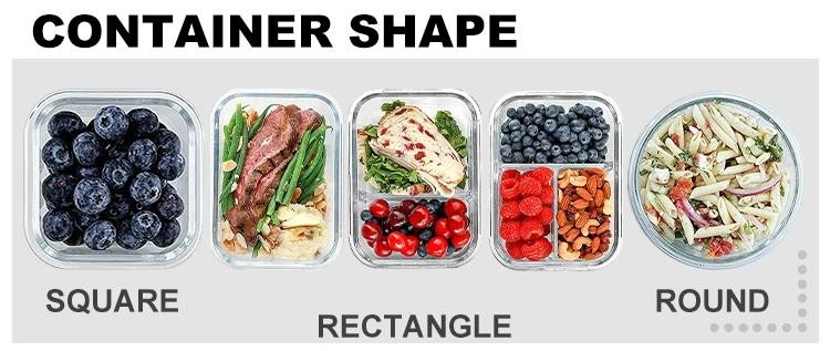 Glass Fruit Bowl Lunch Box Fruit Salad Food Storage Bowl Microwaveand Dishwasher Oven Safe