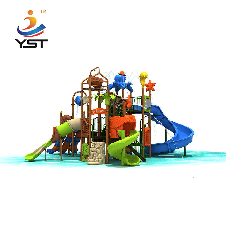 Outdoor Kids Fiberglass Water Park Playground Slides 19099 Equipment Children