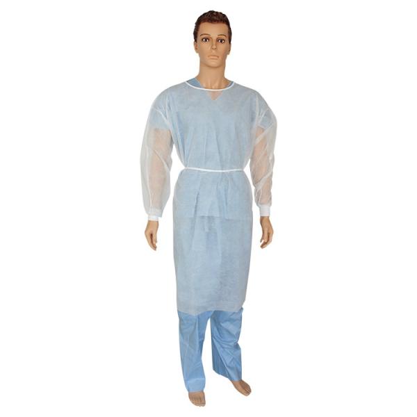 Antiviral Disposable Isolation Gown Light Weight Waterproof Dustproof Laboratori