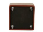 American style Square Bedroom leather/pu upholstery wheel storage ottoman
