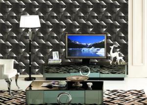 China Mould - Proof Removable home decoration wallpaper With Geometric Pattern factory