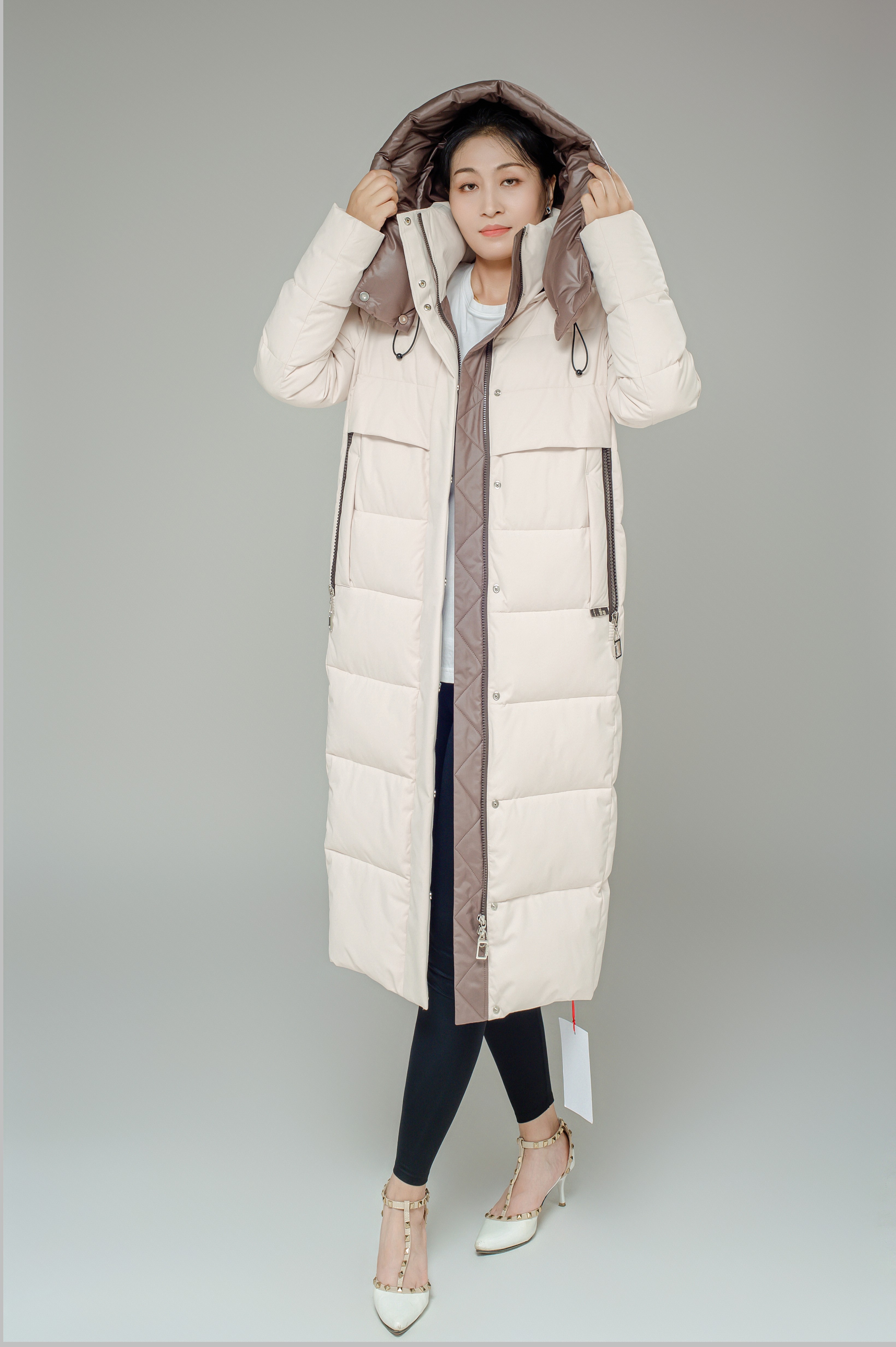 FODARLLOY 2022 Women's Hooded Warm Winter Thicken Fleece SS Collection Long Coats