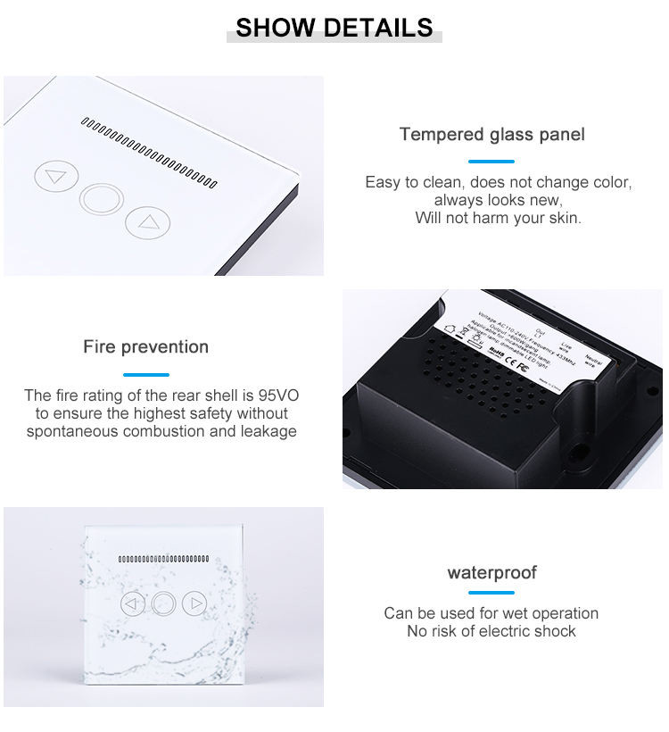 Smart Home Switch Uk Standard Wifi Intelligent Led Dimmer Light Switch Wireless Dimmable Wall Touch Light Switch