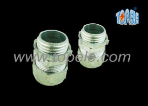 China 3/4” Zinc / Steel Emt Pipe Fittings Compression EMT Connector ISO Standard factory