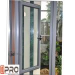 Hurricane Impact Soundproof Aluminum Casement Windows , Custom Made Double
