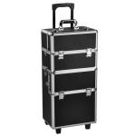 3 In 1 Portable Beauty Case Trolley Box Shining Appearance For Makeup Artists