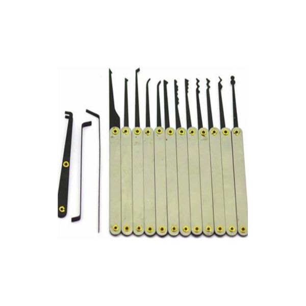 China GOSO 12 Pieces Lock Pick Set with Leather Case factory