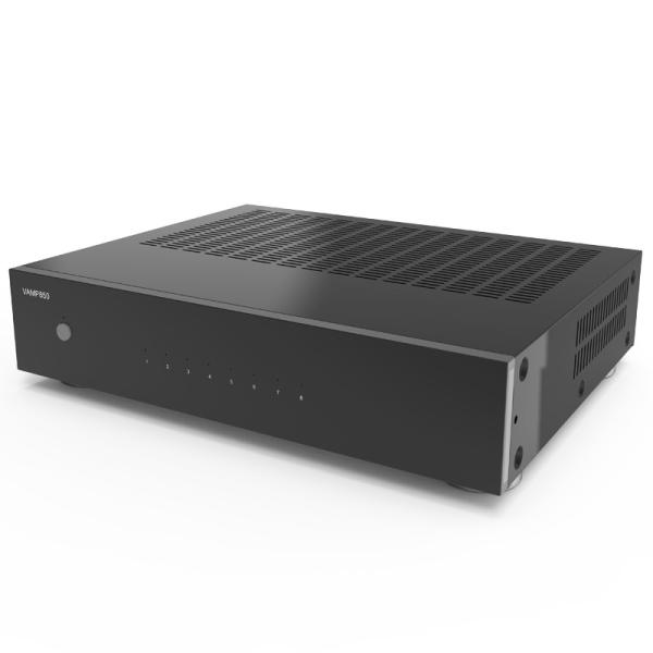 400W RMS Power Rack Mount 8 Channel Power Amplifier For Restaurant Theater