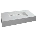 Bathroom Funiture Wall Mounted Wash Basin Sleek Design Single Hole